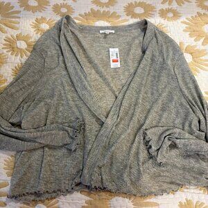 Maurices Grey Ribbed Cardigan – Size 3X